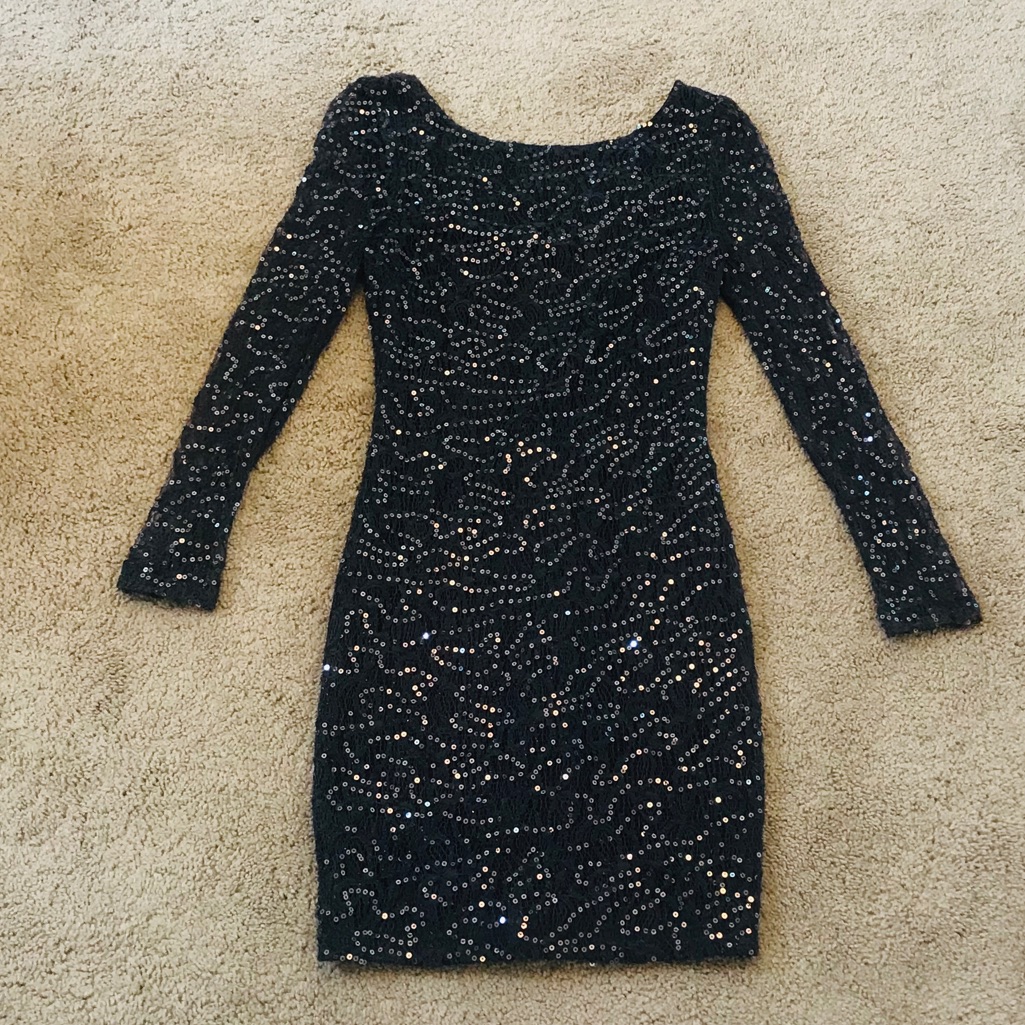 Sequin Purple Dress